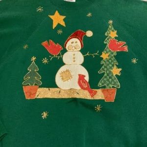 Vintage Ugly Christmas Sweater Hanes Size Large